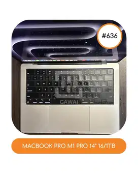 #636 Macbook Pro M1 Pro 14 Silver 16/1000 Ibox BH 85%