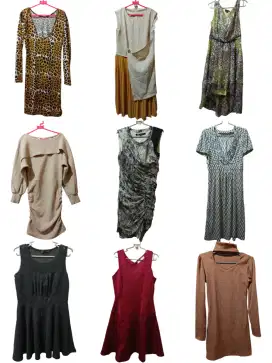 MIDI dress wanita vintage style