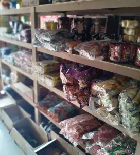 Jual Cepat Rak kayu 5 susun ukuran 250 cm x 40 cm x 150 cm