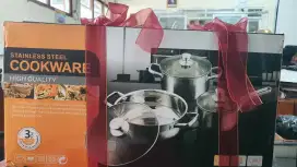 Set Pan Panci Stainless Steel