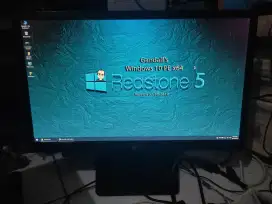 LED Monitor LG 22 in 22M37A plus Adaptor & Kabel VGA ada minus sedikit
