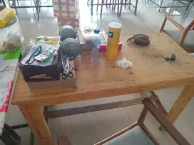 Dijual meja kayu jati belanda ukuran 120 x 80