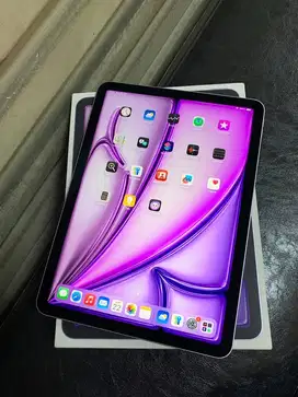 iPad Air 11 inci 128gb M2 Wifi Purple Garansi iBox Aktif Fullset ORI