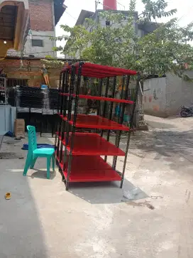 RAK BESI SIKU LUBANG SIAP KIRIM DAN COD
