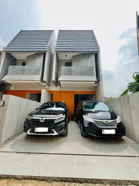 Rumah Siap Huni Full Bata Merah, Carpot 2 Mobil Dekat Tol Jorr