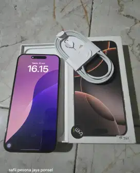 Jual/tt Iphone 16 pro max 256gb fullset Indonesia 16promax