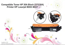 Compatible Toner HP 30A Black (CF230A), Printer HP Laserjet M203 M227