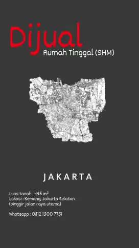 Rumah Tinggal & Kosan SHM. Kemang Utara, Jakarta Selatan