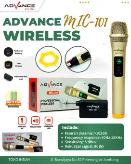 MICROPHONE WIRELESS ADVANCE 101
