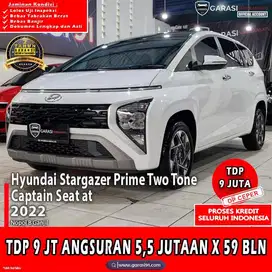 [Tdp 9 jt] HYUNDAI STARGAZER PRIME ivt 2022/2021 TWO TONE CAPTAIN SEAT