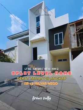 Rumah konsep split level harga dibawah pasaran