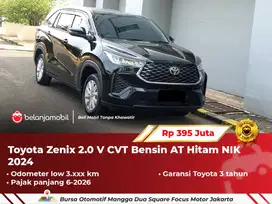 [ ODO ANTIK 3RB ] Toyota Zenix 2.0 V CVT Bensin AT Hitam 2024/2025