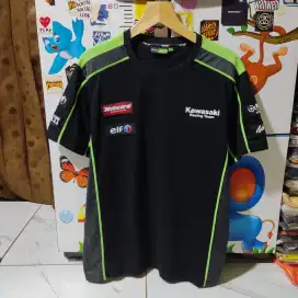 Kaos Team Rancing Official Kawasaki colour black Size L