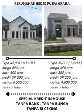 Rumah siap huni sidoarjo kota 300jtan bisa kredit inhouse cash