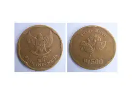 UANG LOGAM Rp 500,- TAHUN EMISI 1991