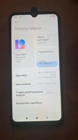 redmi 9c 4/64 biru normal