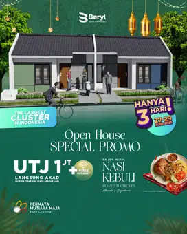 Rumah subsidi dekat stasiun maja tanpa dp