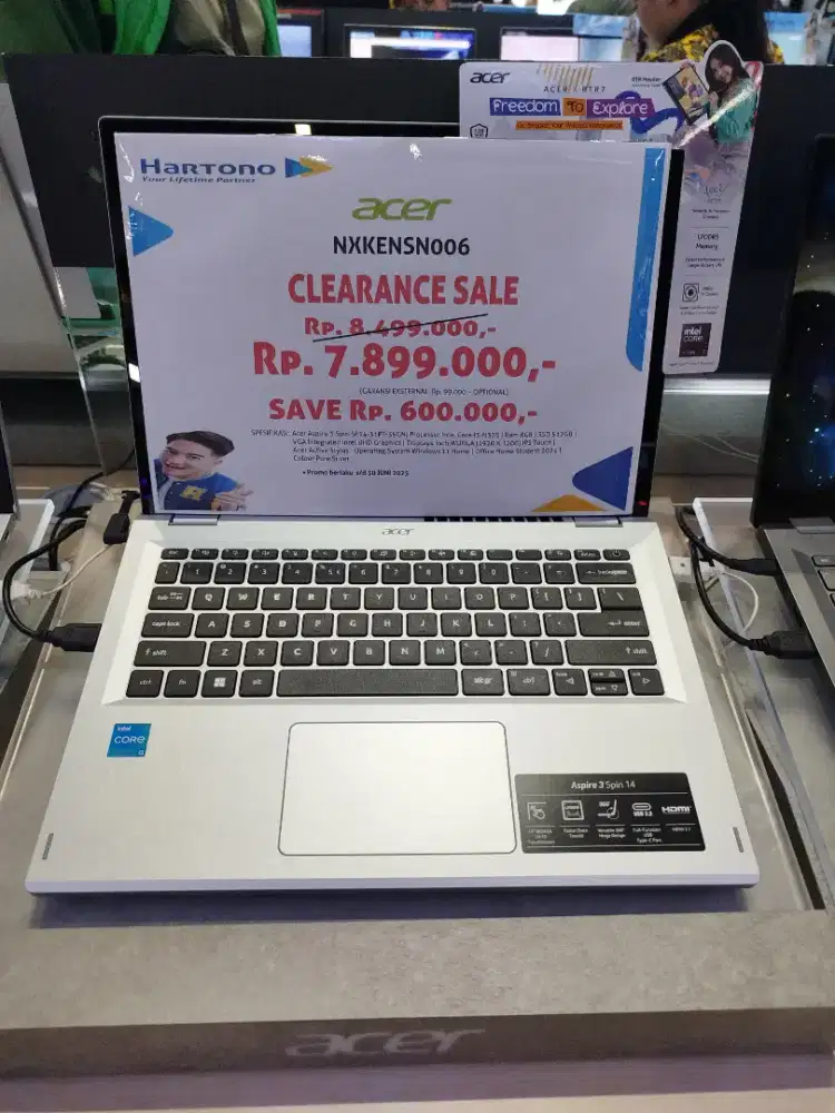PROMO SPESIAL LAPTOP ACER ASPIRE 3 SPIN BISA KREDIT