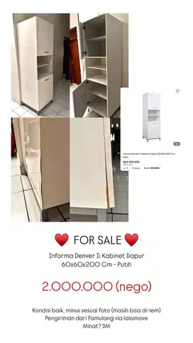 Kabinet Dapur/ Lemari