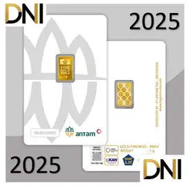 Logam Mulia 1 Gram ANTAM Certieye Keluaran Antam Tahun 2025
