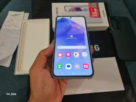 Samsung A55 5G 12/256GB mulus like new fullset ori garansi on
