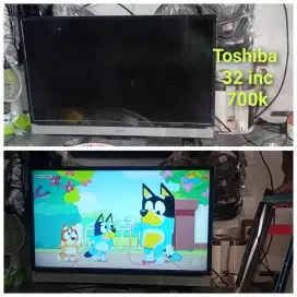 Tv led analog TOSHIBA bekas bergaransi