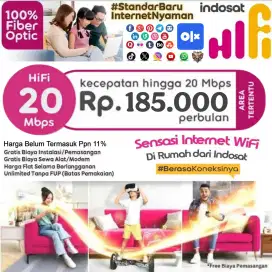 Pasang Wifi Murah Hifi Indosat Harga Flat