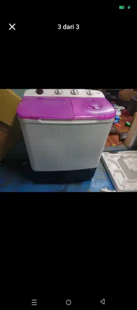 Mesin cuci sanken 7kg 2 tabung