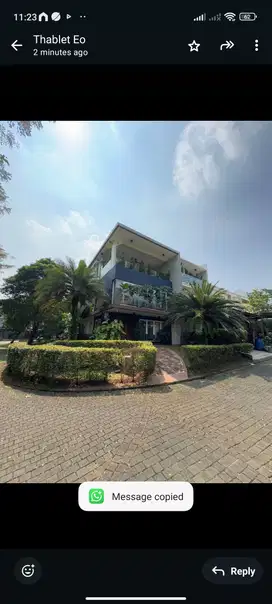 Di Jual Rumah Hoek Rapi mewah Costarica Delatinos BSD