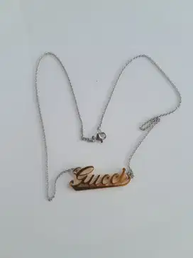 Kalung Gucci Stainless & Gold Womens Original