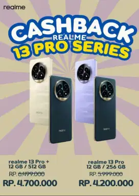 Cicilan mudah tanpa kartu kredit Realme 13 pro