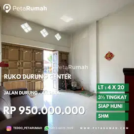 Ruko townhouse komplek durung center jalan durung daerah aksara mmtc