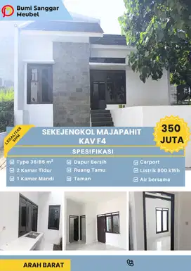 Dijual Rumah siap huni cileunyi bandung timur kav F-4 majapahit