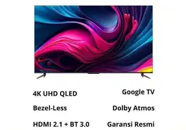QLED Smart TV TCL 43Q6 Google TV (Bekas)