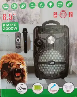 Speaker bluetooth karaoke 8,5 in wireless