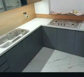Meja dapur granit dan marmer