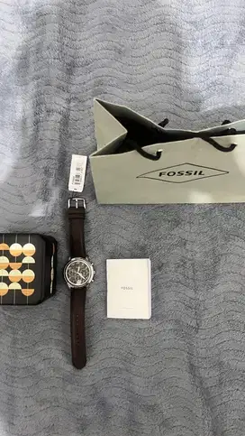 Fossil Neutra Chronograph Brown Leather Watch - FS6024