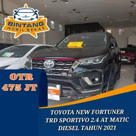 TOYOTA FORTUNER TRD SPORTIVO 2.4 AT MATIC 2400 CC DIESEL TAHUN 2021