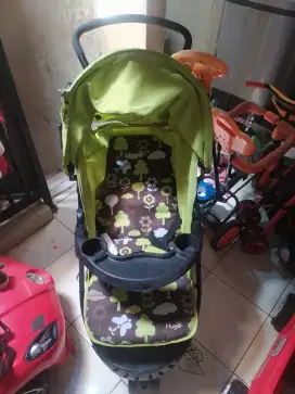 Stroller bayi roda 3