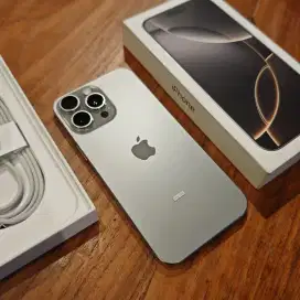 Iphone 16 pro max 256GB resmi Bh 100% garansi on mei 2026