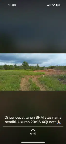 Di jual tanah kavlingan