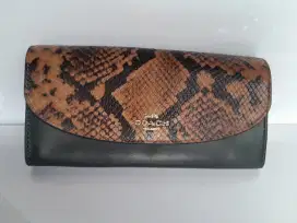 Dompet Coach Hijau Army Long Original