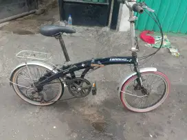 dijual sepeda lipat aloy/'aluminium perlu di serwis operan/sifter rsk