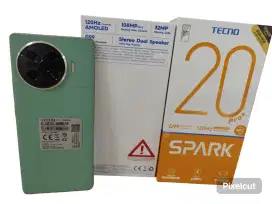 Tecno spark 20 pro plus layar lengkung 8/256gb