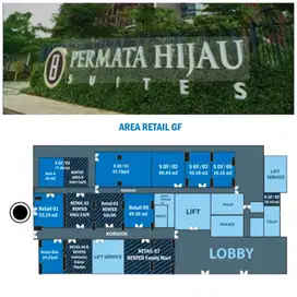 Retail permata hijau suites lantai GF kebayoran lama jakarta selatan