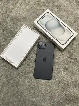 Iphone 15 Basic 128gb Black Gransi ON MEI 2026 Fullset Ori
