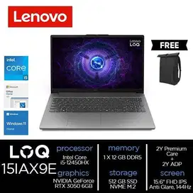 Lenovo LOQ Essential 15IAX9E Core i5-12450HX 12GB 512GB SSD RTX 3050
