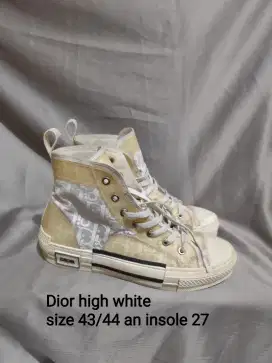Dior high white size 43/44