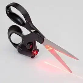 Gunting Laser Scissors Alat Mesin Pemotong Garis Sinar Lurus Office