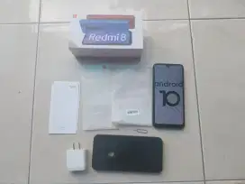 Xiaomi Redmi 8 Dualsim 4G Ram 4/64GB Lengkap dari baru Onyx Black BU